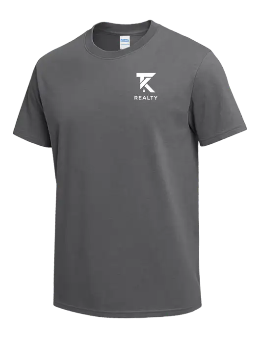 Medium Grey Heavyweight 6.1 oz T-Shirt w/TK Realty Logo