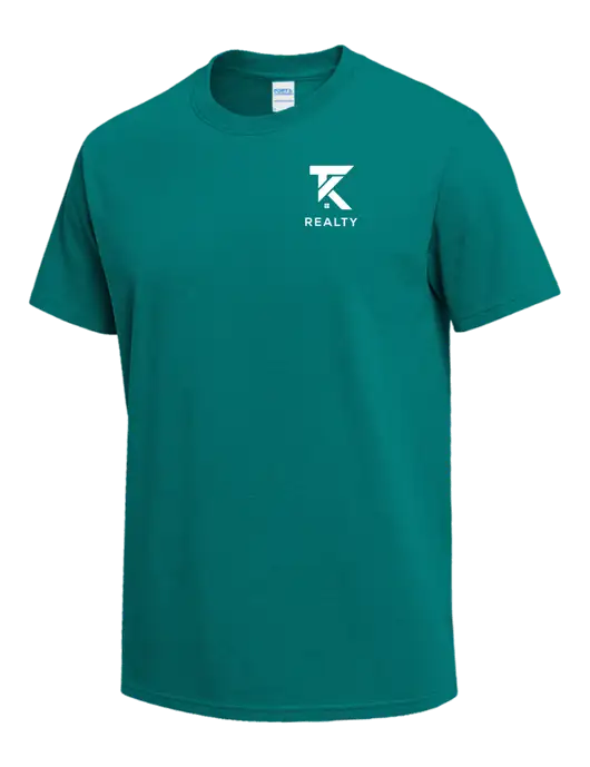 Teal Heavyweight 6.1 oz T-Shirt w/TK Realty Logo
