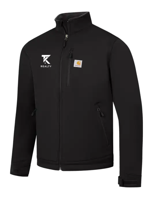 Carhartt Black Crowley Soft Shell Jacket w/TK Realty Logo