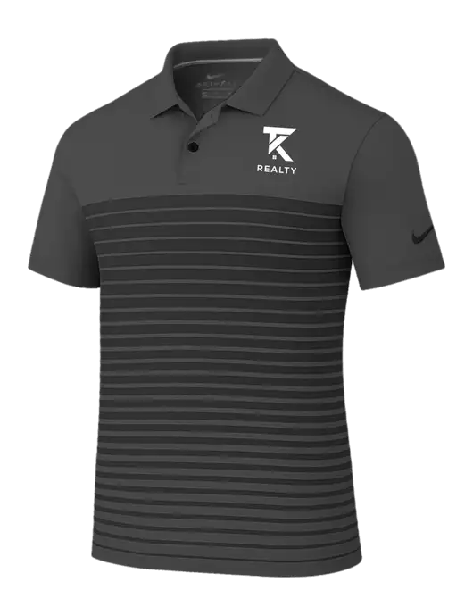 Nike Dark Grey Dri-FIT Vapor Block Polo w/TK Realty Logo