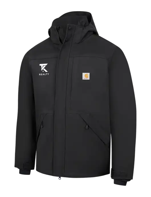 Carhartt Black Storm Defender Shoreline Jacket w/TK Realty Logo