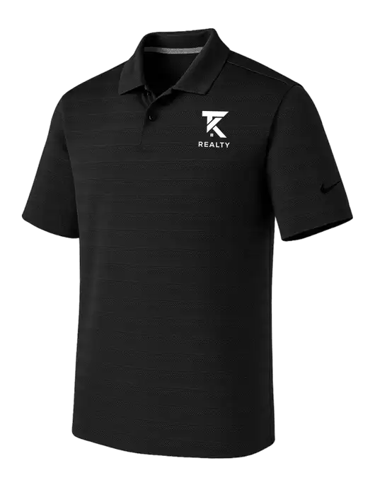 Nike Black Dri-FIT Vapor Jacquard Polo w/TK Realty Logo