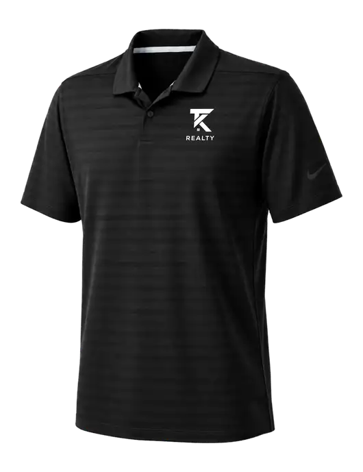 Nike Black Dri-FIT Vapor Jacquard Polo w/TK Realty Logo
