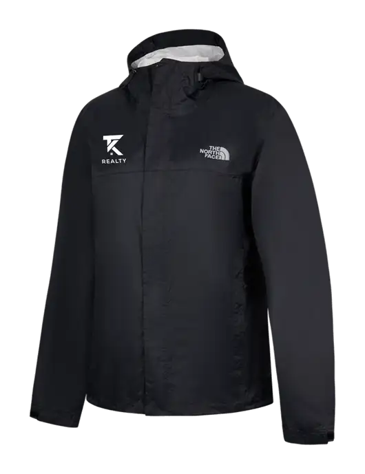 The North Face Black DryVent Rain Jacket w/TK Realty Logo