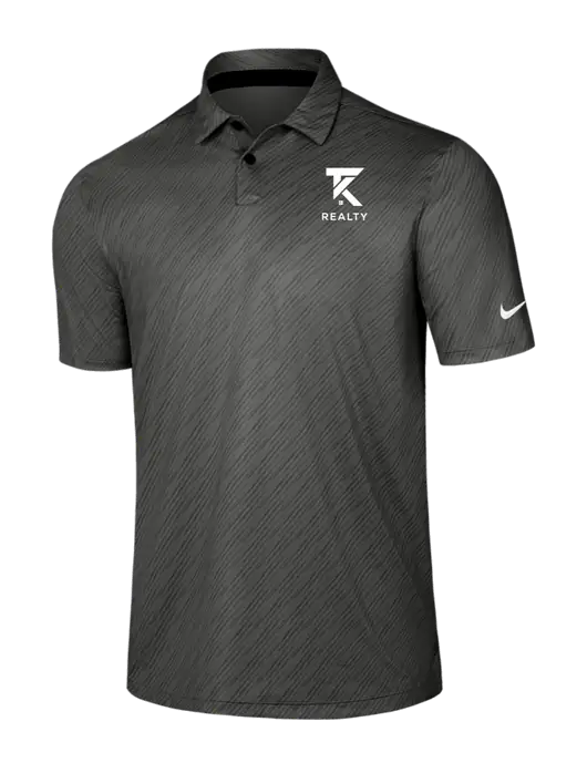 Nike Dark Grey Vapor Dash Polo w/TK Realty Logo