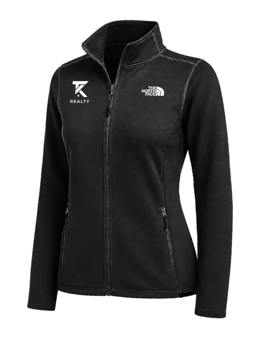 The North Face Womens Black Skyline Full-Zip Fleece Jacket w/TK Realty Logo