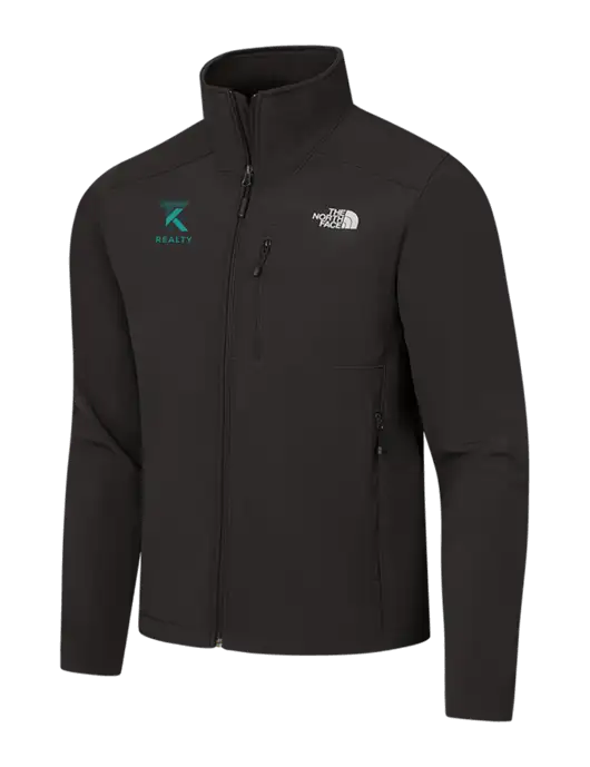 The North Face Black Apex Barrier Soft Shell Jacket w/TK Realty Logo