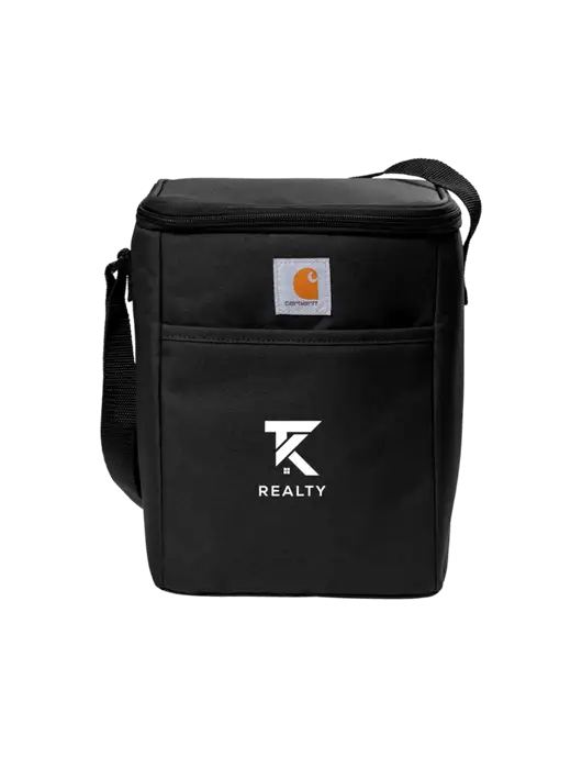 Carhartt Black Vertical 12-Can Cooler w/TK Realty Logo