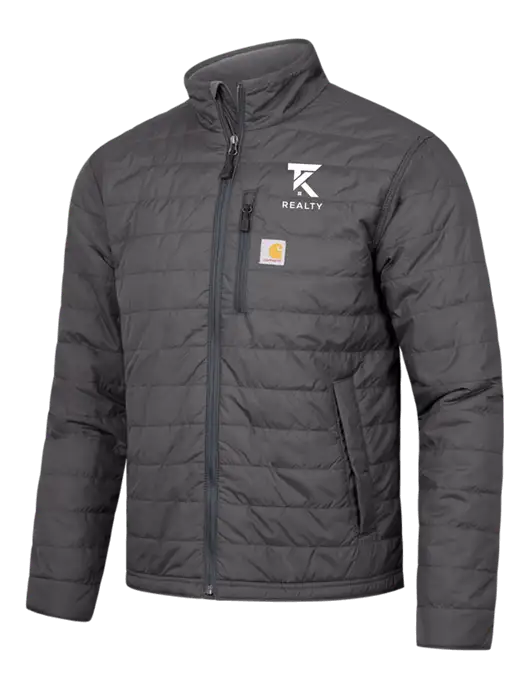 Carhartt Dark Grey Gilliam Jacket w/TK Realty Logo