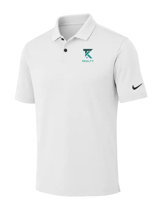 Nike White Dri-FIT Vapor Polo w/TK Realty Logo
