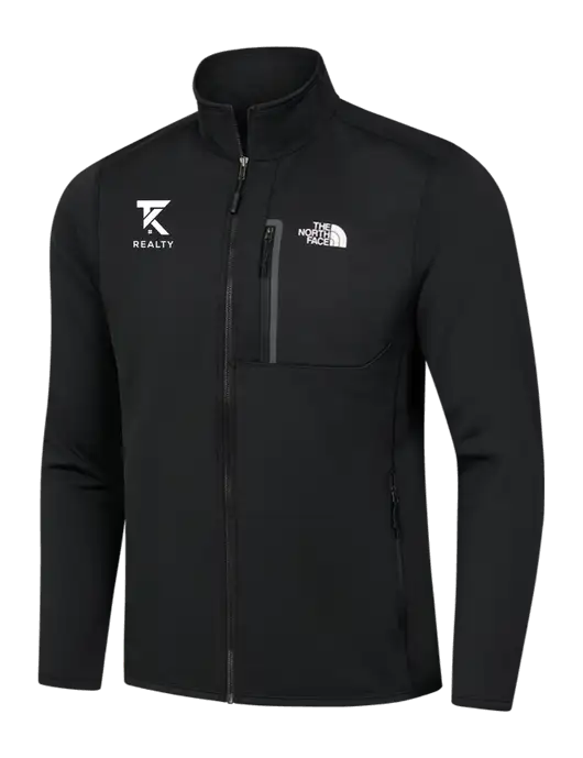 North Face Black Skyline Full-Zip Fleece Jacket w/TK Realty Logo