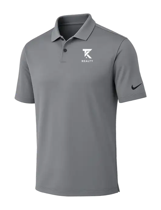 Nike Medium Grey Dri-FIT Vapor Polo w/TK Realty Logo