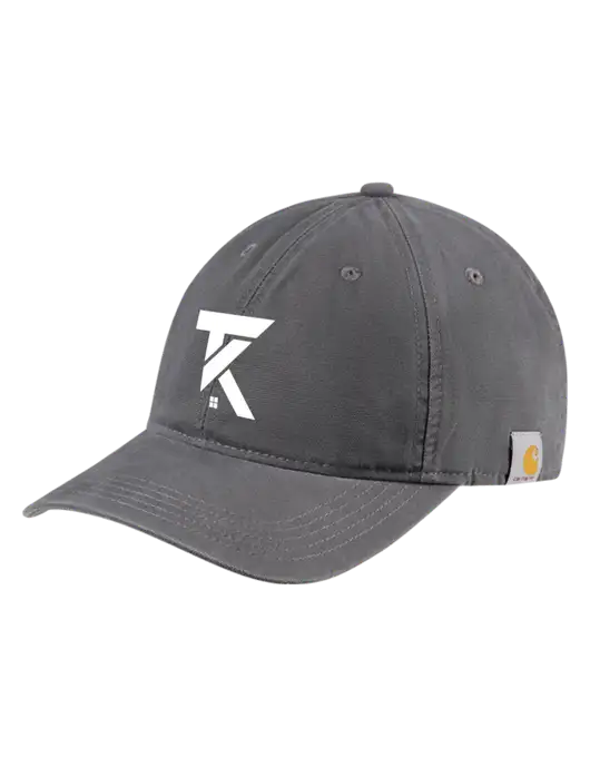 Carhartt Dark Grey Cotton Canvas Cap w/TK Realty Logo