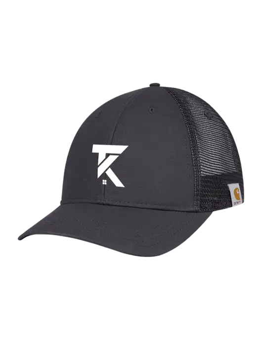Carhartt Dark Grey Canvas Trucker Cap w/TK Realty Logo