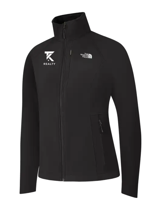 North Face Womens Black Apex Barrier Soft Shell Jacket  w/TK Realty Logo