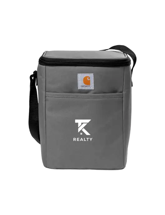 Carhartt Medium Grey Vertical 12-Can Cooler w/TK Realty Logo