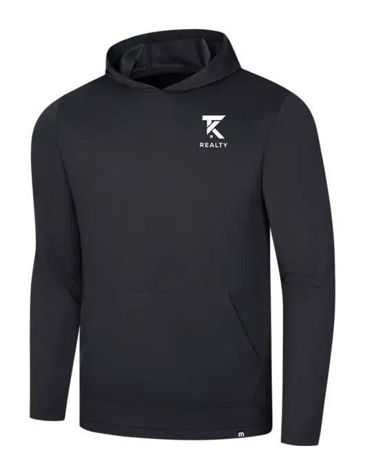 TravisMathew Black Coveside Hoodie w/TK Realty Logo