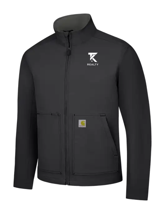 Carhartt Black Super Dux Soft Shell Jacket w/TK Realty Logo