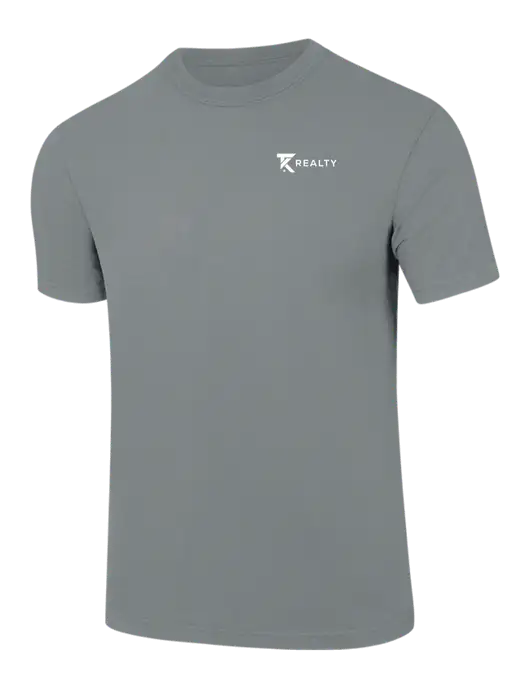 Comfort Colors 6.1 oz Medium Grey Heavyweight Ring Spun T-Shirt w/TK Realty Logo