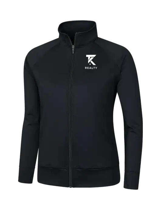 Womens Black NRG Fitness Jacket w/TK Realty Logo