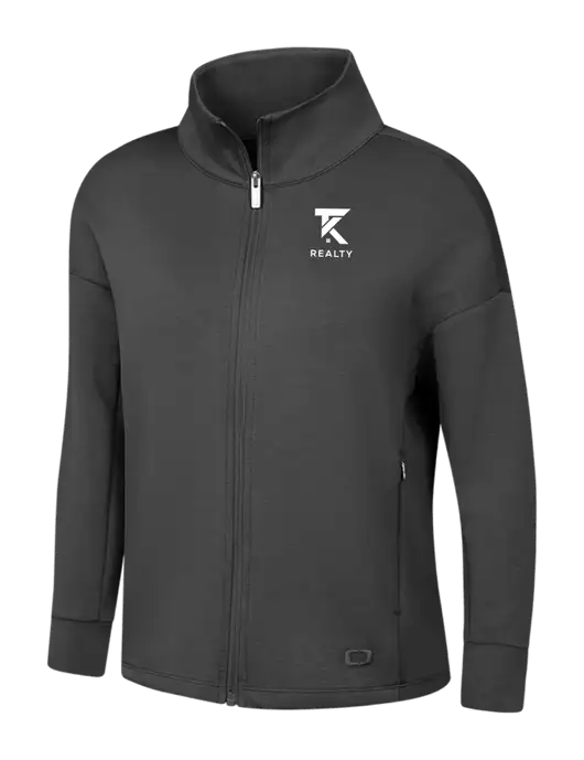 OGIO Womens Dark Grey Transcend Full-Zip w/TK Realty Logo