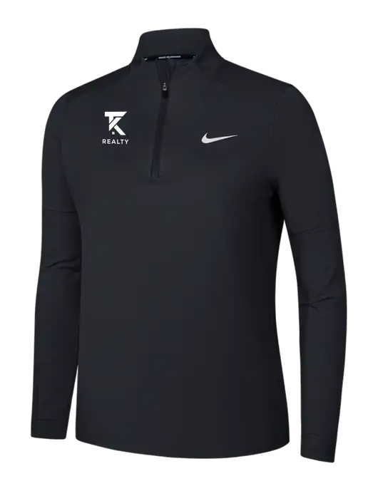 Nike Black Womens Dri-FIT Element 1/2-Zip Pullover w/TK Realty Logo