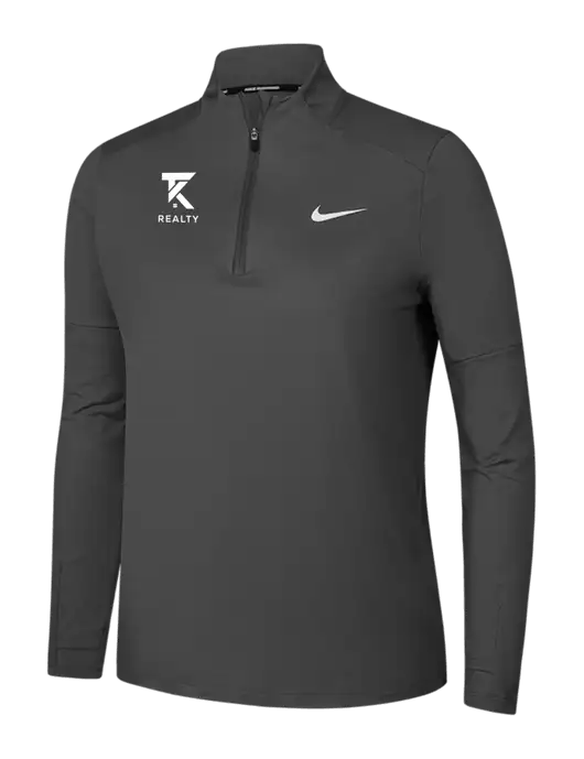 Nike Dark Grey Womens Dri-FIT Element 1/2-Zip Pullover w/TK Realty Logo