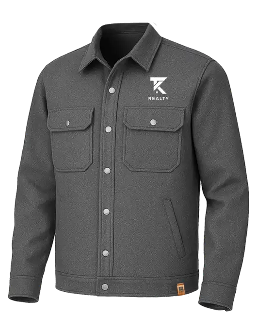 Russell Outdoors Dark Grey Heather Basin Jacket w/TK Realty Logo