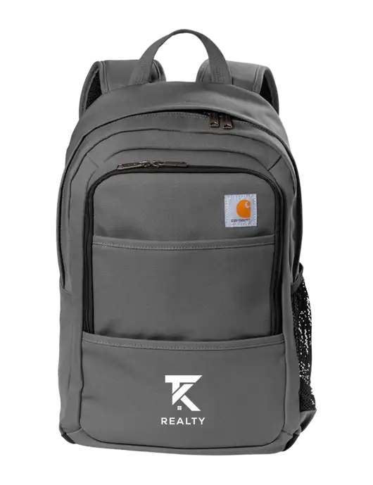 Carhartt Medium Grey Foundry Series Backpack w/TK Realty Logo