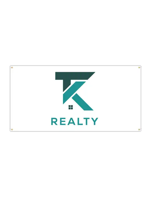 Vinyl Banner 96" x 48" w/TK Realty Logo