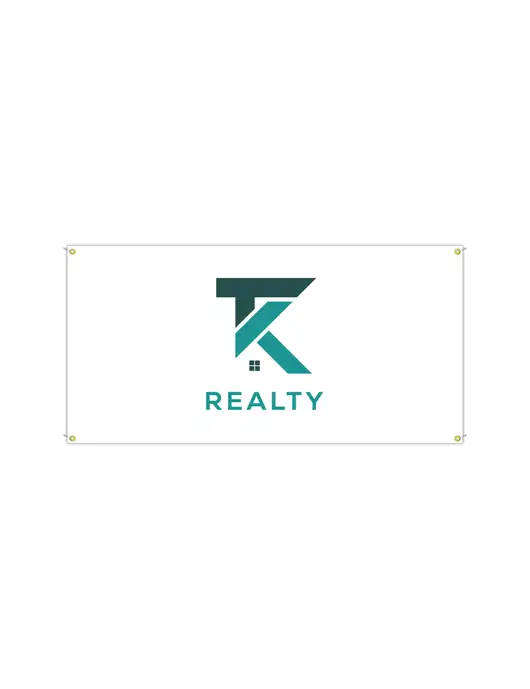 Vinyl Banner 72" x 36"  w/TK Realty Logo