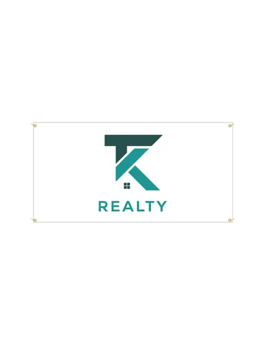 Vinyl Banner 48" x 24"  w/TK Realty Logo