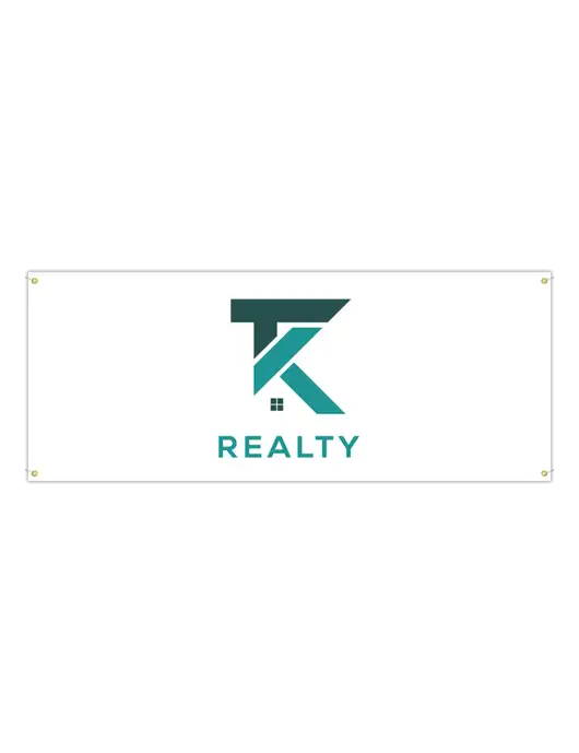 Vinyl Banner 120" x 48" w/TK Realty Logo