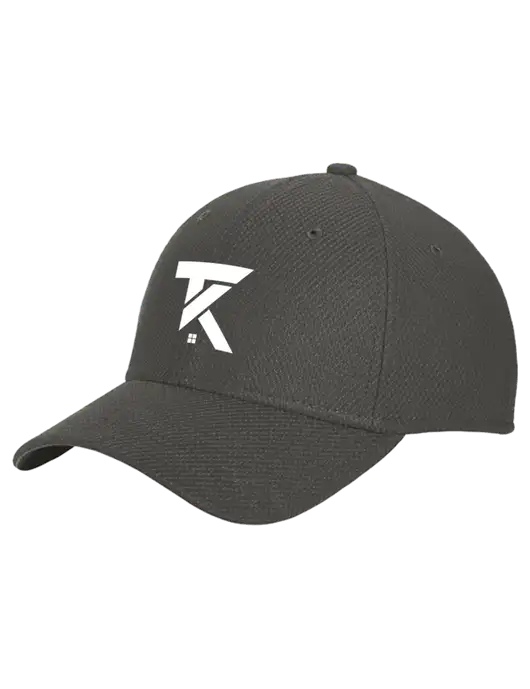 New Era Diamond Era Very Dark Grey Stretch Cap w/TK Realty Logo