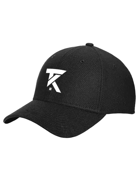 New Era Diamond Era Black Stretch Cap w/TK Realty Logo