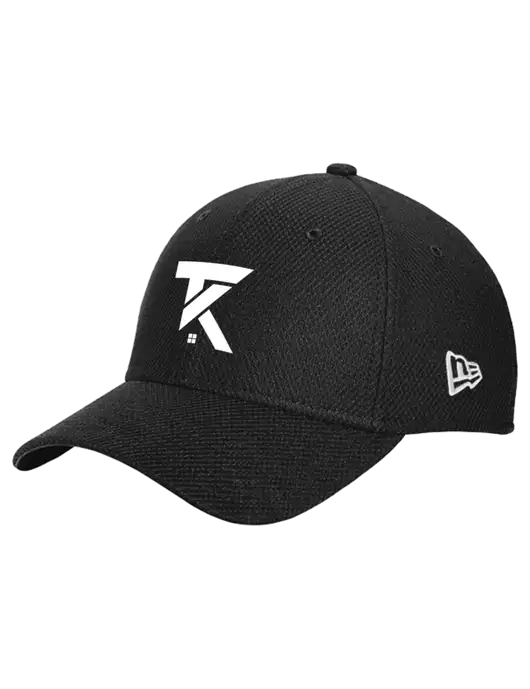 New Era Diamond Era Black Stretch Cap w/TK Realty Logo