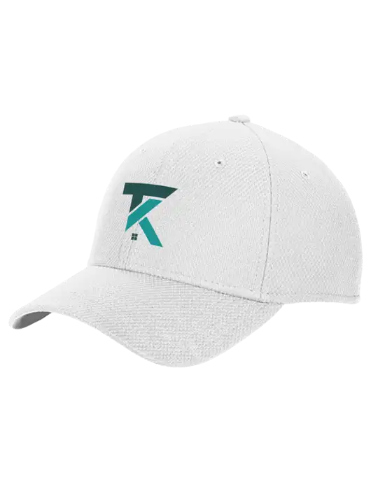 New Era Diamond Era White Stretch Cap w/TK Realty Logo