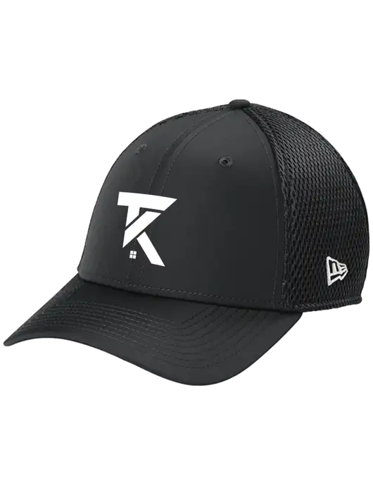 New Era 39THIRTY Performance Stretch Charcoal Grey Mesh Cap w/TK Realty Logo