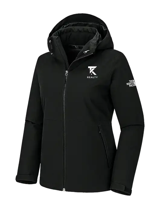 The North Face Womens Castle Valley Triclimate 3-in-1 Black Jacket w/TK Realty Logo, TK Realty Logo