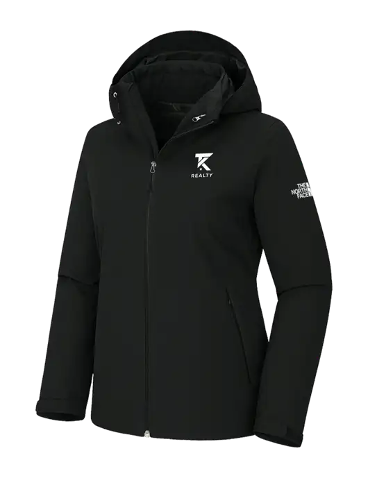 The North Face Womens Castle Valley Triclimate 3-in-1 Black Jacket w/TK Realty Logo, TK Realty Logo
