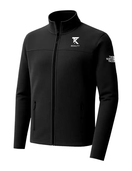 The North Face Aim Full-Zip Black Fleece Jacket w/TK Realty Logo