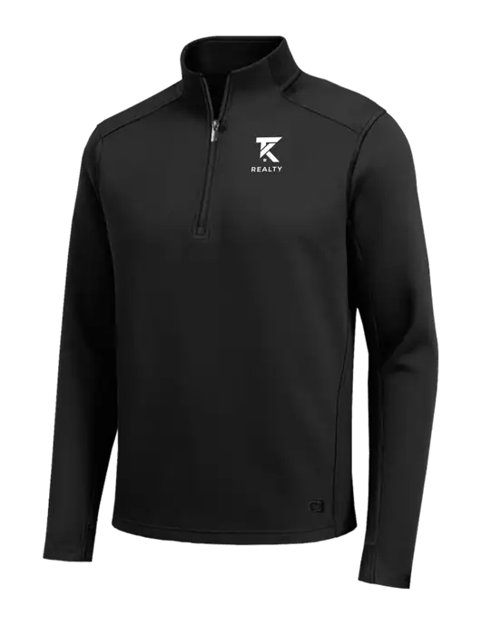 OGIO Transcend Black 1/4-Zip w/TK Realty Logo