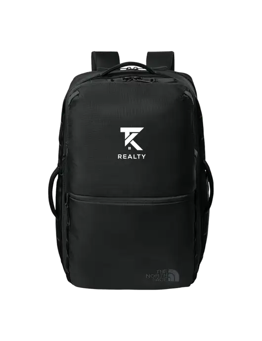 The North Face 35L Black Travel Backpack w/TK Realty Logo