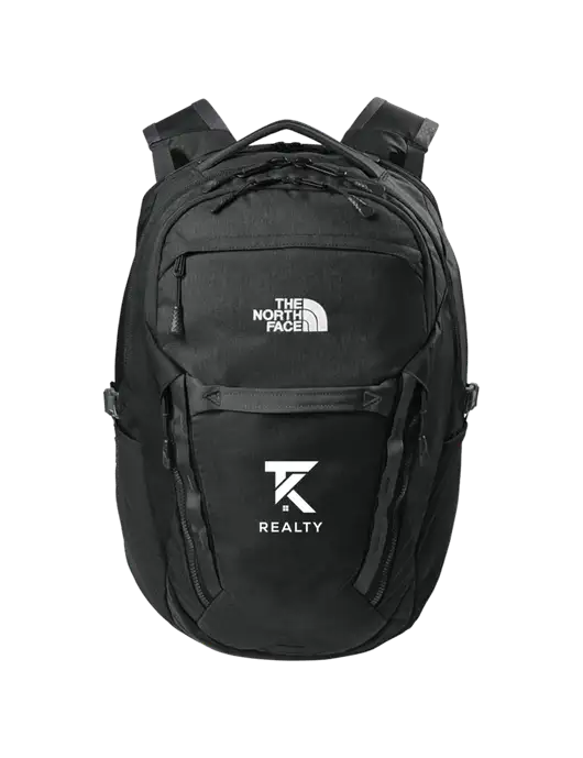 The North Face 31L Royal Arch Black Backpack w/TK Realty Logo