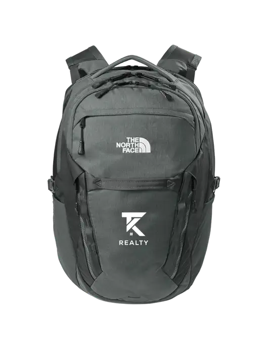 The North Face 31L Royal Arch Dark Medium Grey Backpack w/TK Realty Logo