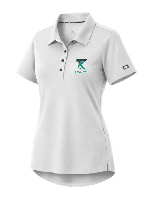 OGIO Womens Envision White Polo w/TK Realty Logo
