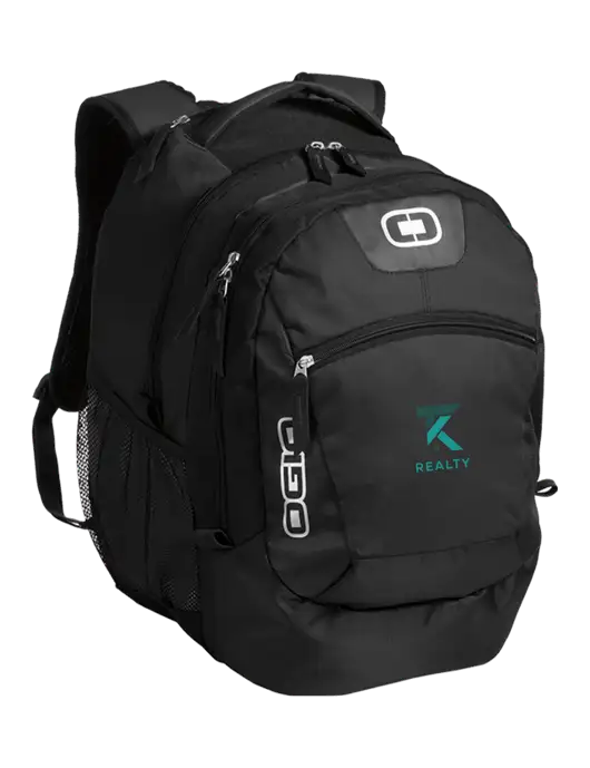 OGIO Black Rogue Pack
 w/TK Realty Logo
