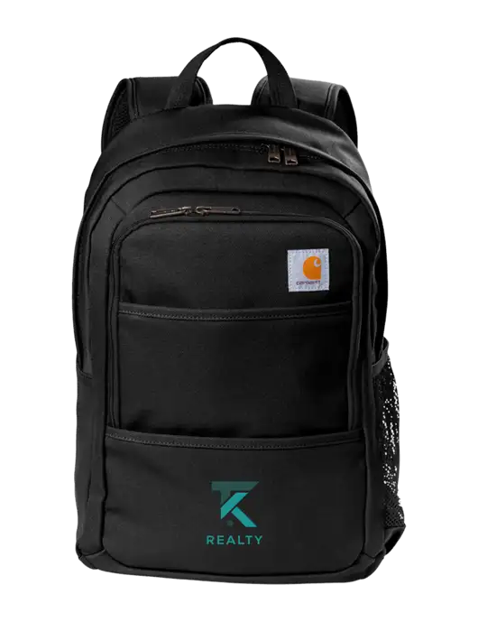 Carhartt Black Foundry Series Backpack w/TK Realty Logo