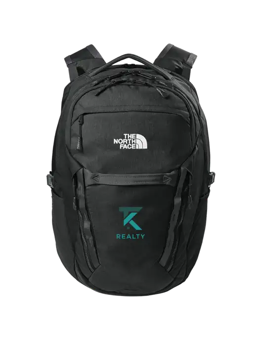 The North Face 31L Royal Arch Black Backpack w/TK Realty Logo