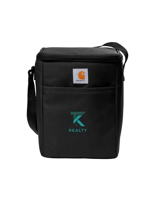 Carhartt Black Vertical 12-Can Cooler w/TK Realty Logo